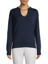 CHLOÉ COTTON & SILK-BLEND SWEATER,0400011576457