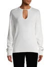 CHLOÉ SILK & COTTON-BLEND SWEATER,0400011576365