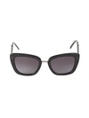 Marc Jacobs 53mm Butterfly Sunglasses In Brown