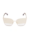 TOM FORD 59MM OVERSIZED SQUARE SUNGLASSES,0400012466658