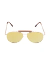 TOM FORD 60MM AVIATOR SUNGLASSES,0400012466615