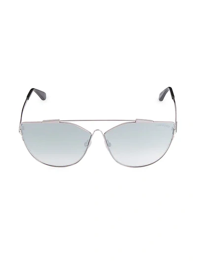 Tom Ford 64mm Cat Eye Sunglasses In Silver