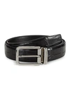 ROBERTO CAVALLI MEN'S CROC-EMBOSSED LEATHER BELT,0400012149377