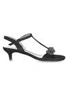 Adrianna Papell Tanner Embellished Heeled Sandals In Black