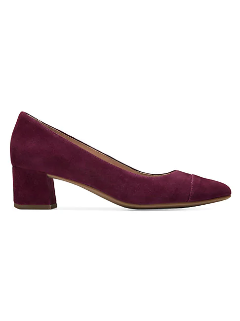 cole haan suede pumps