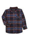 ANDY & EVAN LITTLE BOY'S PLAID COTTON-BLEND SHIRT,0400011605748