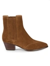 Ash Hook Suede Chelsea Boots In Russet