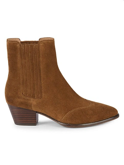 Ash Hook Suede Chelsea Boots In Russet