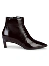 AQUATALIA MARILISA PATENT-LEATHER KITTEN HEEL BOOTIES,0400012119711