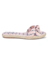 TABITHA SIMMONS HELI FLORAL ESPADRILLE SLIDES,0400011821123