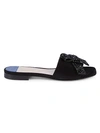 STUART WEITZMAN MILKY WAY SUEDE & CRYSTAL SLIDES,0400012380832