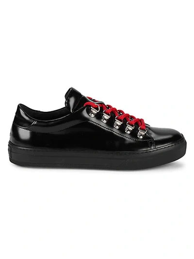 Tod's Low-cut Leather Sneakers In Black