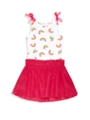 ANDY & EVAN BABY GIRL'S 2-PIECE RAINBOW BODYSUIT & SKIRT SET,0400012431136
