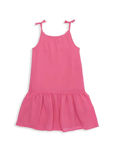 Andy & Evan Little Girl's Flounce Dress In Bright Pink