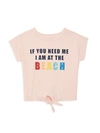 ANDY & EVAN LITTLE GIRL'S GRAPHIC STRETCH-COTTON TOP,0400012314652