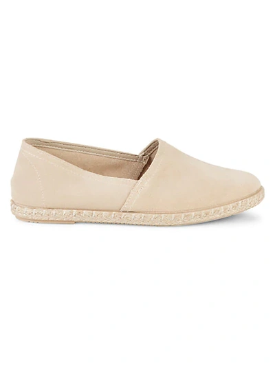 Saks Fifth Avenue Amberes Suede Espadrille Flats In Sand