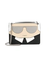Karl Lagerfeld Women's Maybelle Karl Flap Crossbody In White Black