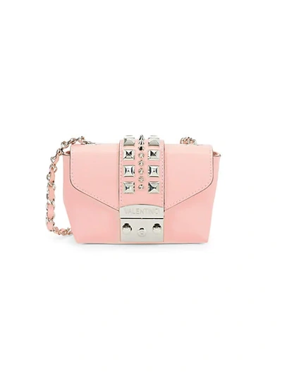 Valentino By Mario Valentino Paulette Pal Leather Mini Crossbody In Apricot