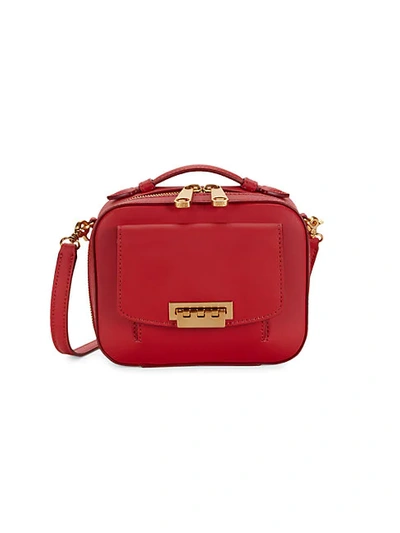 Zac Zac Posen Earthette Leather Mini Bag In Bright Red