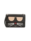 KARL LAGERFELD WOMEN'S MAYBELLE CHOUPETTE FLAP SHOULDER BAG,0400012225644