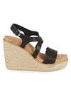 FERRAGAMO GIOELA LASERCUT WEDGE SANDALS,0400011117878