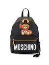 MOSCHINO ROMAN TEDDY BEAR FAUX LEATHER BACKPACK,0400011567661