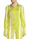 ALEXIS WOMEN'S CATINA STRIPED PUFF SLEEVE BLOUSE,0400011693173