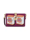 Dolce & Gabbana Belleza Acrylic Box Crossbody Bag In Purple