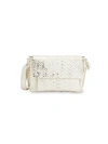 NANCY GONZALEZ FLAP PYTHON LEATHER SHOULDER BAG,0400011477995