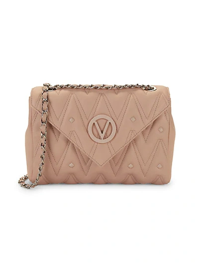 Valentino By Mario Valentino Felicity D Sauvage Rockstud Leather Shoulder Bag In Rose