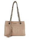 VALENTINO BY MARIO VALENTINO KALI SAUVAGE LEATHER CHAIN SHOULDER BAG,0400012116038