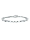 NEPHORA DIAMOND TREND 14K WHITE GOLD & DIAMOND BEZEL TENNIS BRACELET,0400099468423