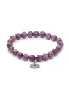 BAVNA DIAMOND SAPPHIRE & AGATE STERLING SILVER STRETCH BRACELET,0400010425871