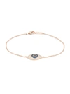 NEPHORA 14K ROSE GOLD, DIAMOND & SAPPHIRE EVIL EYE BRACELET,0400010641530