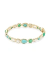 IPPOLITA 18K ROCK CANDY HERO GELATO GOLD & MULTI-STONE BANGLE,0400011188590