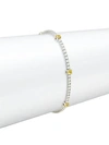 NEPHORA 14K WHITE GOLD, YELLOW SAPPHIRE & WHITE DIAMOND BRACELET,0400099996552