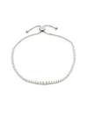 SAKS FIFTH AVENUE 14K WHITE GOLD & DIAMOND SLIDER BRACELET,0400011715905