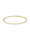 SAKS FIFTH AVENUE 14K YELLOW GOLD & DIAMOND BANGLE BRACELET,0400011925169