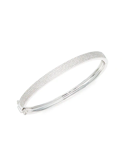 Saks Fifth Avenue 14k White Gold & Diamond Bangle