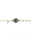 MEIRA T 14K TRI-TONE GOLD, OPAL & DIAMOND BRACELET,0400012122290