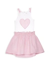 ANDY & EVAN BABY GIRL'S 2-PIECE HEART & STRIPES BODYSUIT & SKIRT SET,0400012431128