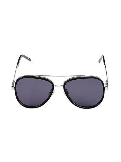 Marc Jacobs 56mm Aviator Sunglasses In Black
