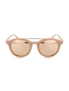 LINDA FARROW NOVELTY 51MM ROUND SUNGLASSES,0400012447974