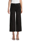 Red Valentino Cropped Flared Suede Pants In Cipria