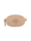 VALENTINO BY MARIO VALENTINO MADELINE CHEVRON QUILTED LEATHER WAIST BAG,0400011064652