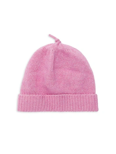 Portolano Baby Girl's Knit Beanie In Rose Bloom