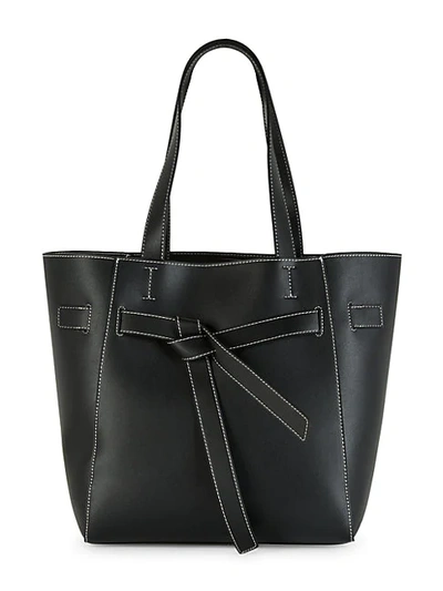 French Connection Jacques Faux-leather Tote In Black