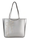 KARL LAGERFELD CANELLE EMBELLISHED TOTE,0400011747980