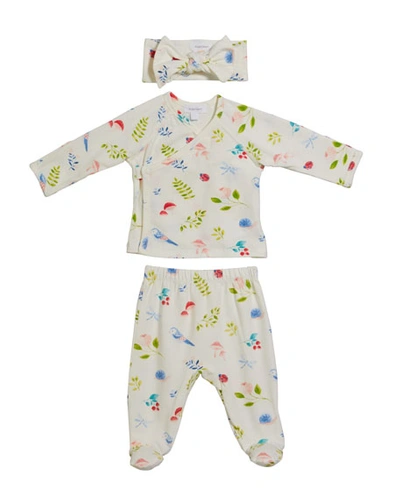 Angel Dear Kids' Nature's Notebook Take Me Home 3-piece Layette Set In White