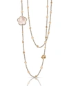 PASQUALE BRUNI BON TON 18K ROSE QUARTZ NECKLACE WITH DIAMONDS,PROD230990402